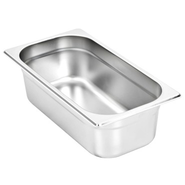 vidaXL Λεκάνες Gastronorm 8 τεμ. GN 1/3 100 χιλ. από Ανοξείδωτο Ατσάλι