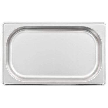 vidaXL Λεκάνες Gastronorm 12 τεμ. GN 1/4 20 χιλ. από Ανοξείδωτο Ατσάλι