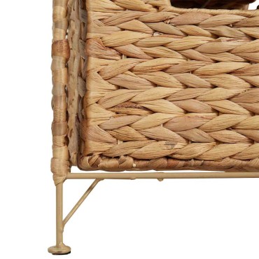 vidaXL Συρταριέρα με 5 Καλάθια 25,5x37x100cm από Υάκινθο του Νερού 1 τεμ.