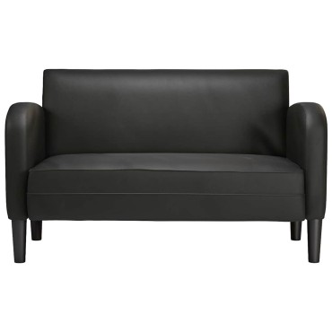 vidaXL καναπές Loveseat Μαύρο 110cm Faux Leather