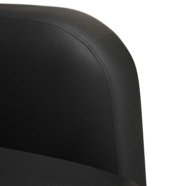 vidaXL καναπές Loveseat Μαύρο 110cm Faux Leather