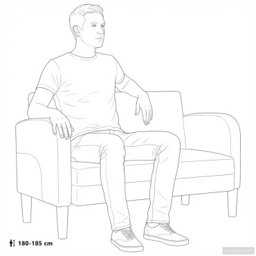 vidaXL καναπές Loveseat Μαύρο 110cm Faux Leather