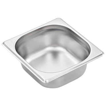 vidaXL Λεκάνες Gastronorm 12 τεμ. GN 1/6 65 χιλ. από Ανοξείδωτο Ατσάλι