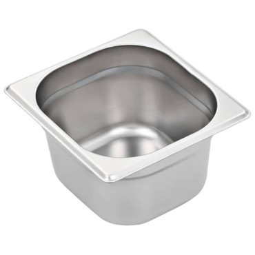 vidaXL Λεκάνες Gastronorm 12 τεμ. GN 1/6 100 χιλ. Ανοξείδωτο Ατσάλι