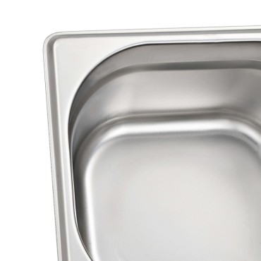 vidaXL Λεκάνες Gastronorm 12 τεμ. GN 1/6 100 χιλ. Ανοξείδωτο Ατσάλι