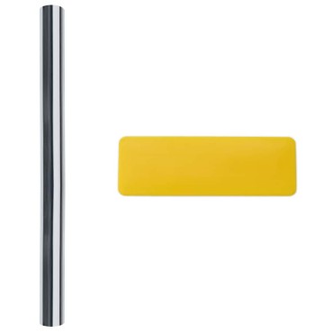 vidaXL Στατική Ανακλαστική Ταινία Παράθυρου Ασημί 90 x 1000 cm PVC