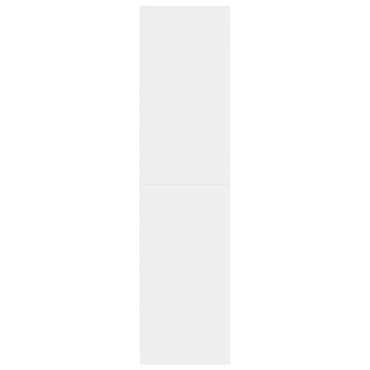 vidaXL Ντουλάπα Λευκή 80x50x200cm από Επεξεργασμένο Ξύλο 1 τεμ.